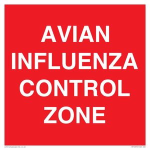 AVIAN INFLUENZA CONTROL ZONE